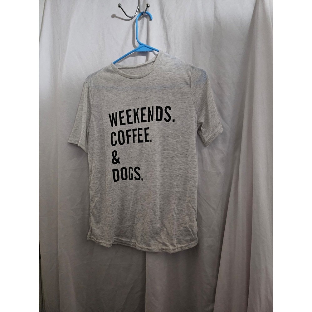 woman's tee Weekend's Coffee and Dog's Unbranded Size Small #38